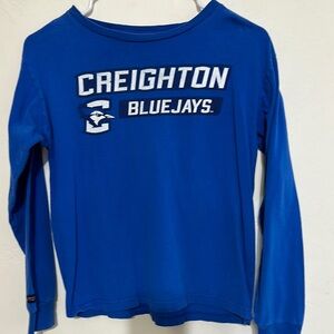Creighton Bluejays Kids Blue Long Sleeve Shirt Youth size L